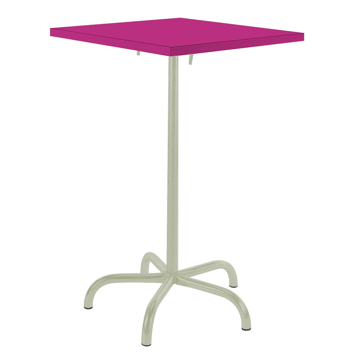 Schaffner Säntis Table haute rabattable 70x70cm Vert Pastel 64 Rose 41