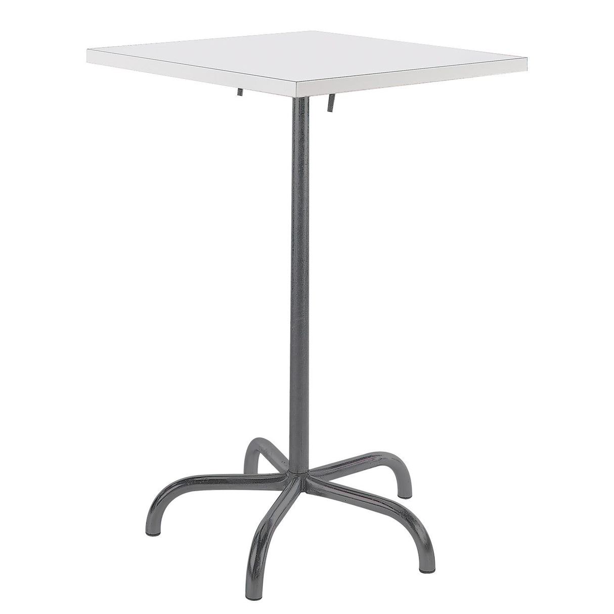 Schaffner Säntis Table haute rabattable 80x80cm Anthracite 77 Blanc 90