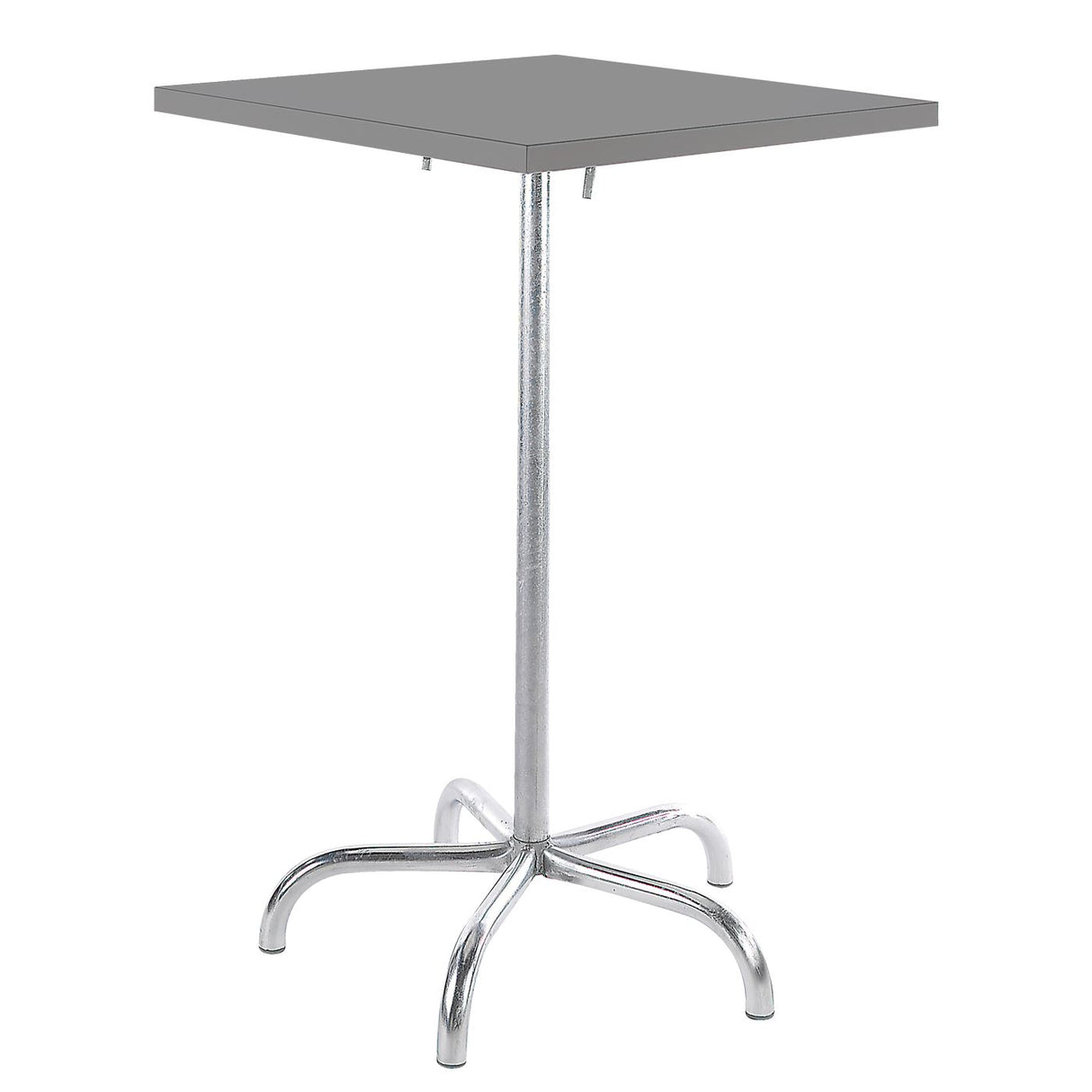 Schaffner Säntis Table haute rabattable 80x80cm Galvanisé à chaud 02 Gris Argent 78