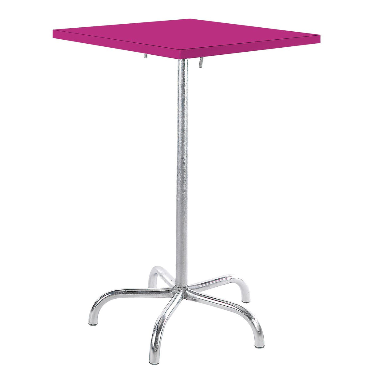 Schaffner Säntis Table haute rabattable 80x80cm Galvanisé à chaud 02 Rose 41