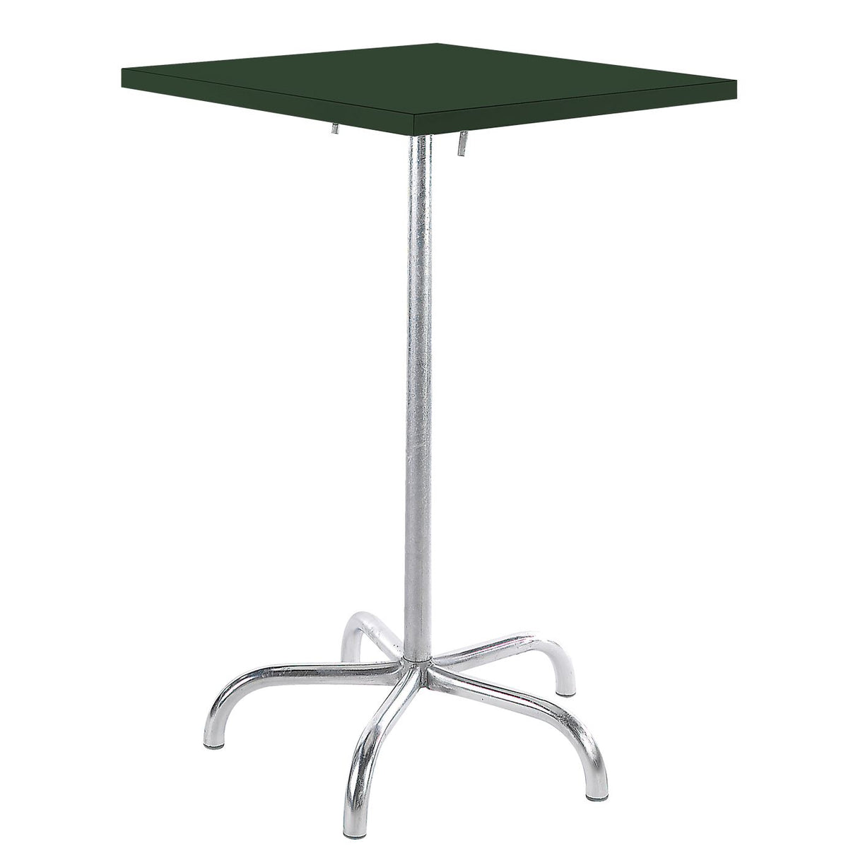Schaffner Säntis Table haute rabattable 80x80cm Galvanisé à chaud 02 Vert Sapin 66