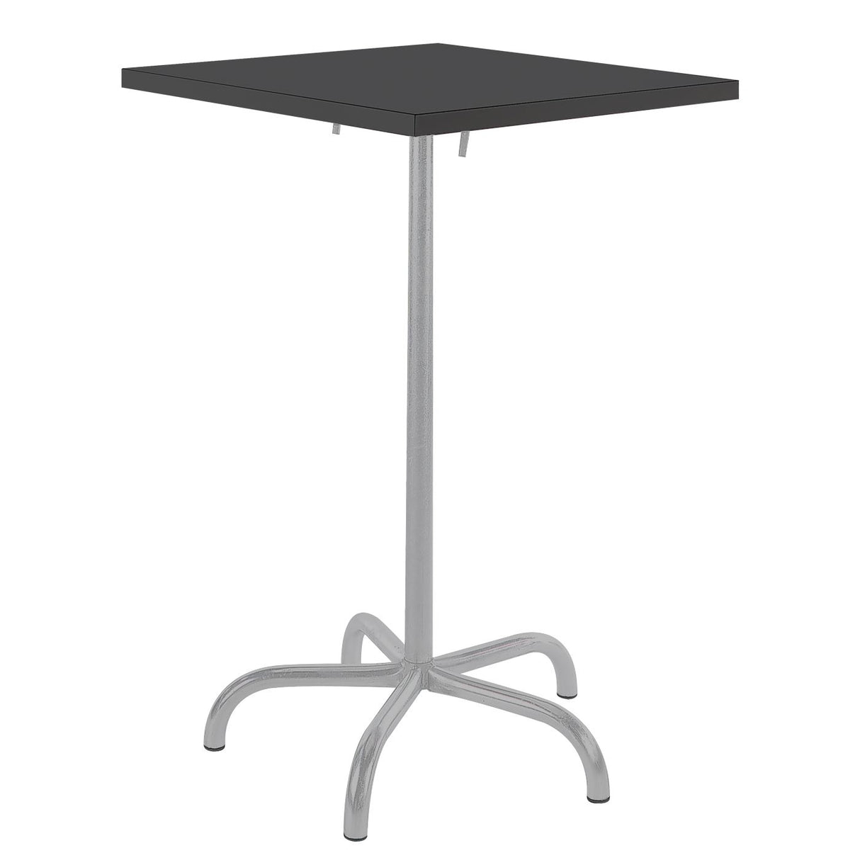 Schaffner Säntis Table haute rabattable 80x80cm Gris Argent 78 Anthracite 77
