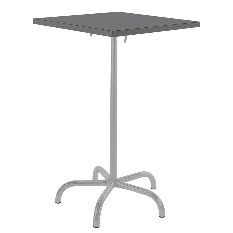 Schaffner Säntis Table haute rabattable 80x80cm Gris Argent 78 Graphite 73 