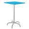 Schaffner Säntis Table haute rabattable 80x80cm Gris Argent 78 Turquoise 58 