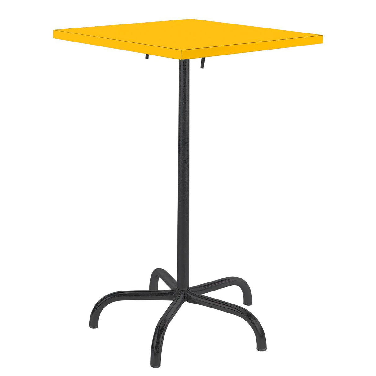 Schaffner Säntis Table haute rabattable 80x80cm Noir 91 Jaune 11