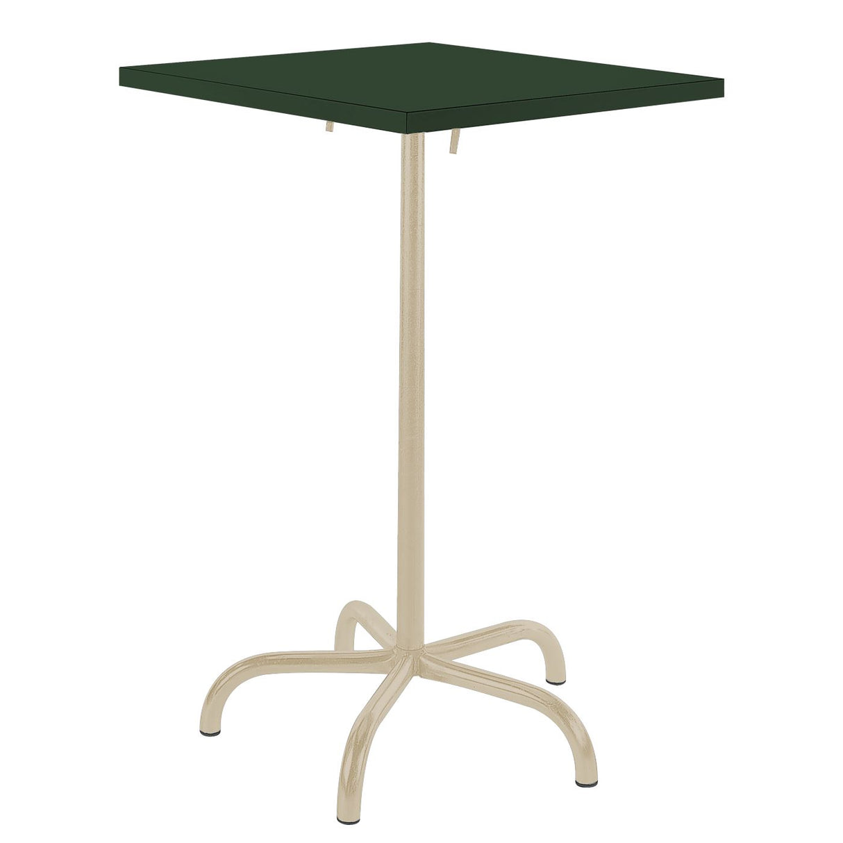 Schaffner Säntis Table haute rabattable 80x80cm Sable Pastel 15 Vert Sapin 66