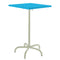 Schaffner Säntis Table haute rabattable 80x80cm Vert Pastel 64 Turquoise 58 
