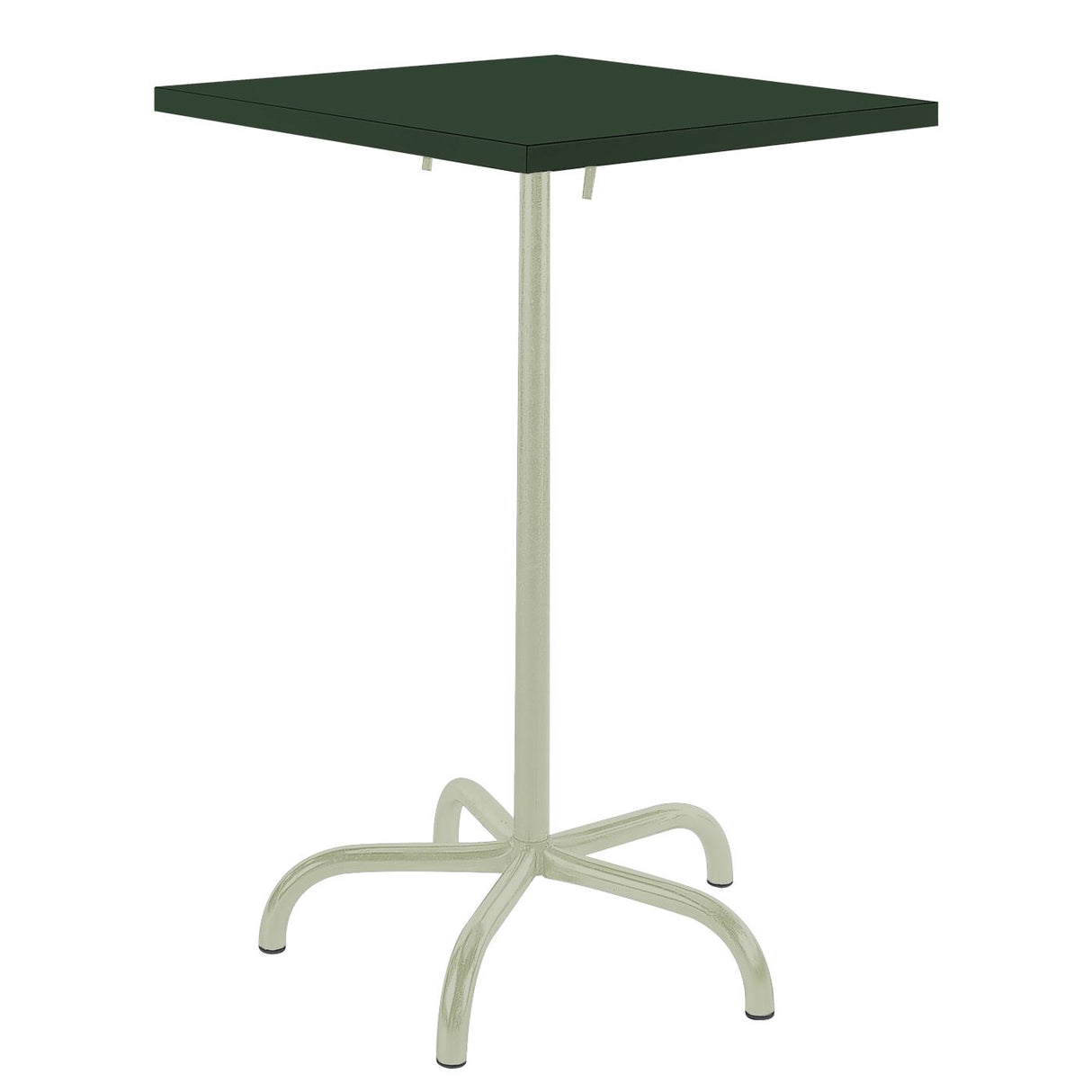 Schaffner Säntis Table haute rabattable 80x80cm Vert Pastel 64 Vert Sapin 66