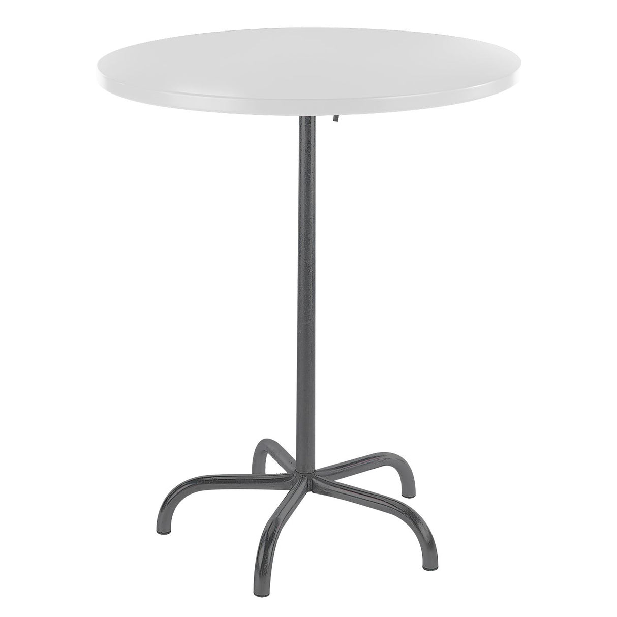 Schaffner Säntis Table haute rabattable ronde Ø80cm Anthracite 77 Blanc 90