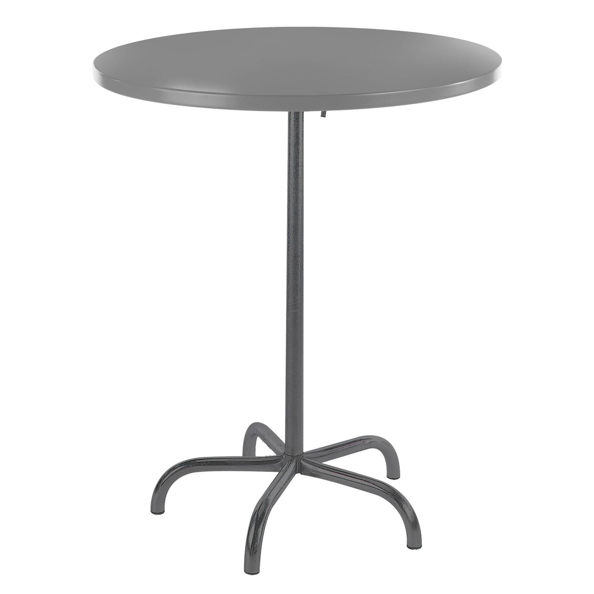 Schaffner Säntis Table haute rabattable ronde Ø80cm Anthracite 77 Gris Argent 78