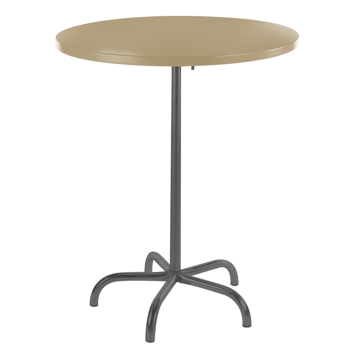 Schaffner Säntis Table haute rabattable ronde Ø80cm Anthracite 77 Marron Pastel 83