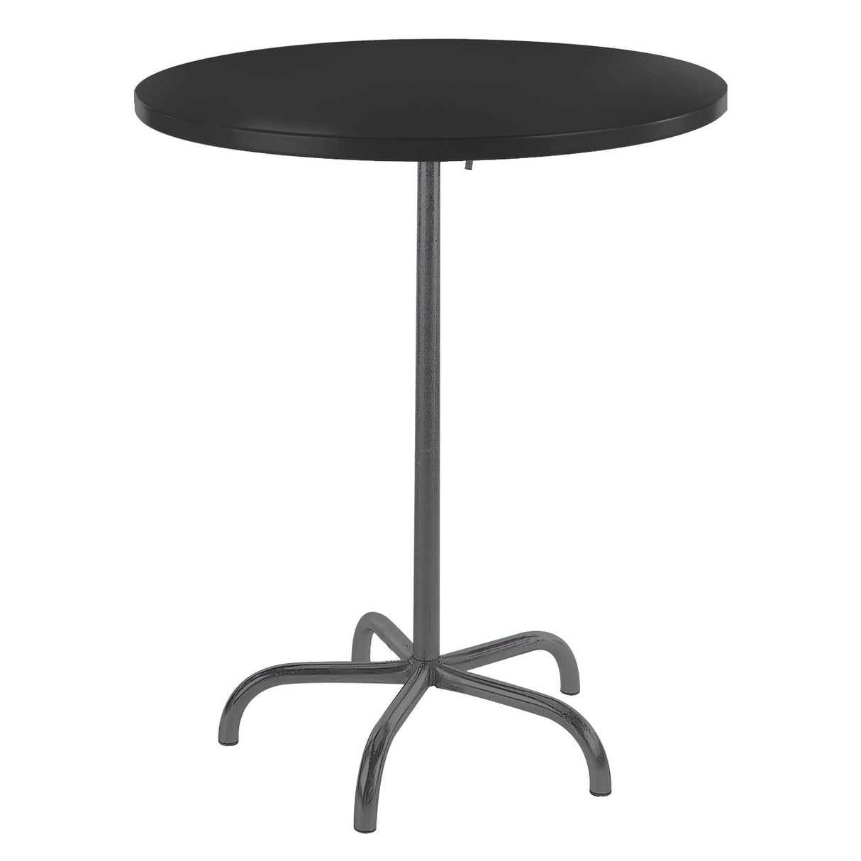 Schaffner Säntis Table haute rabattable ronde Ø80cm Anthracite 77 Noir 91