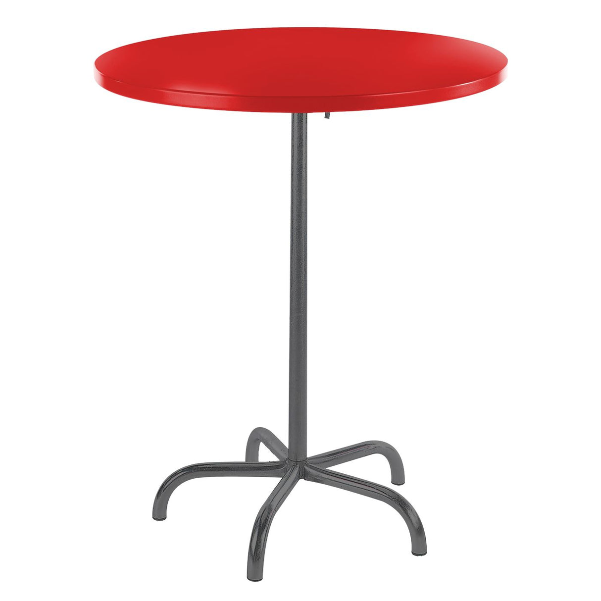Schaffner Säntis Table haute rabattable ronde Ø80cm Anthracite 77 Rouge 30
