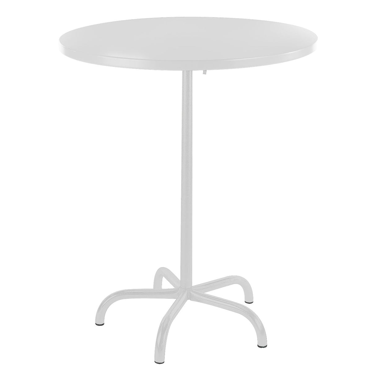Schaffner Säntis Table haute rabattable ronde Ø80cm Blanc 90 Blanc 90