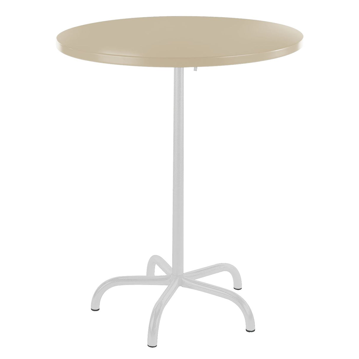 Schaffner Säntis Table haute rabattable ronde Ø80cm Blanc 90 Sable Pastel 15
