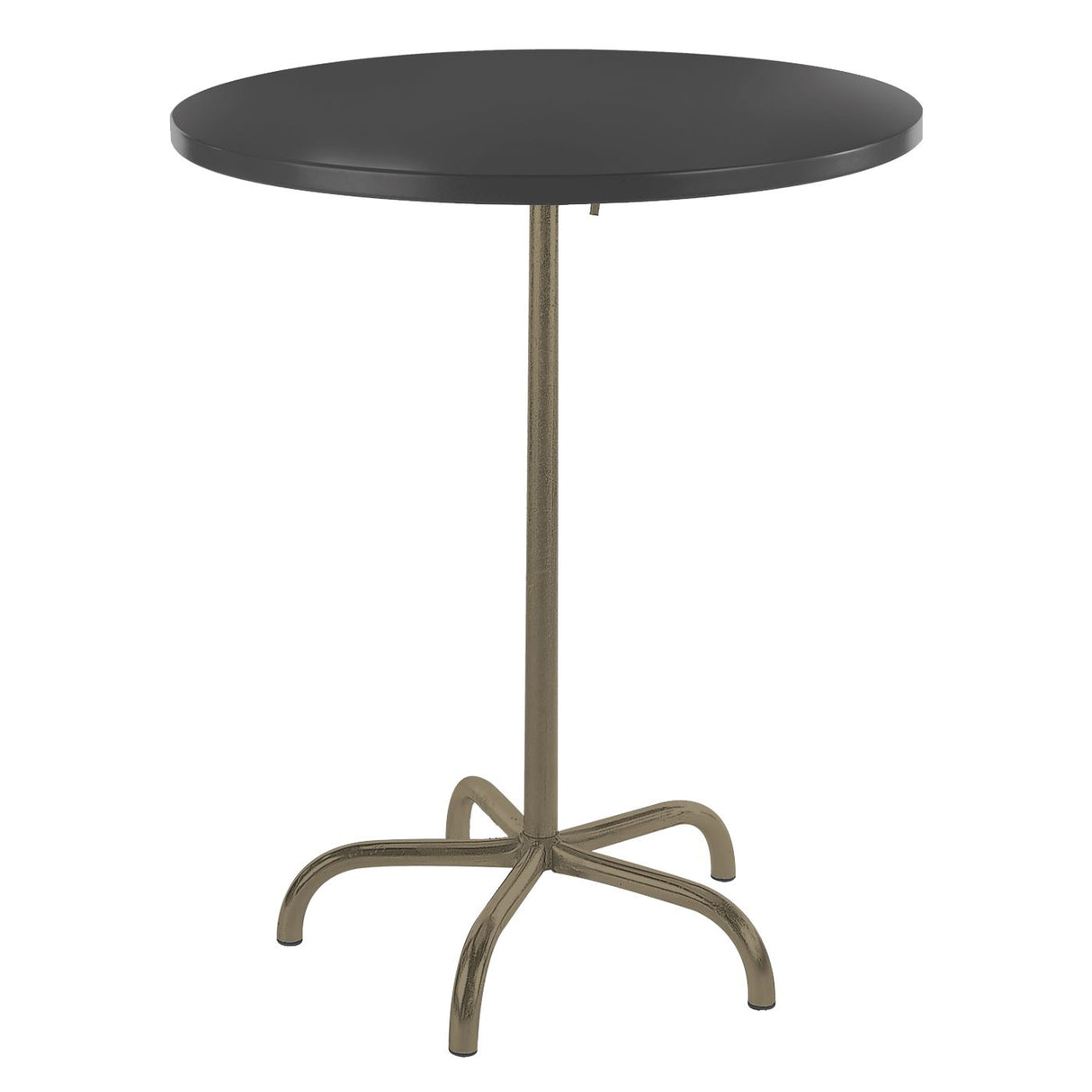 Schaffner Säntis Table haute rabattable ronde Ø80cm Champagne 85 Anthracite 77