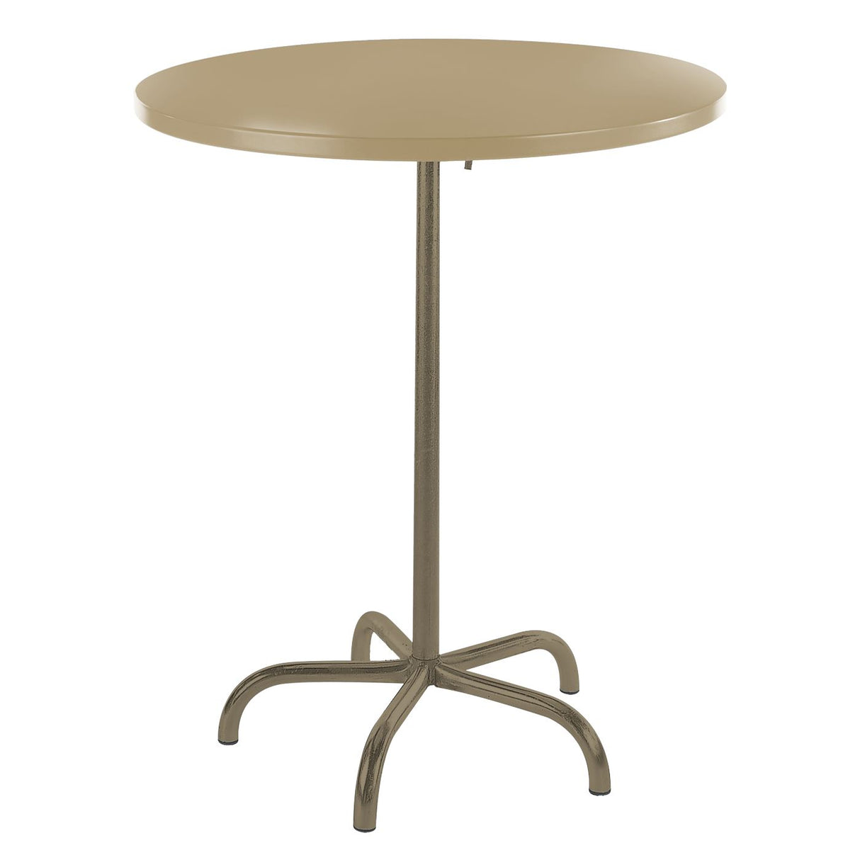 Schaffner Säntis Table haute rabattable ronde Ø80cm Champagne 85 Marron Pastel 83