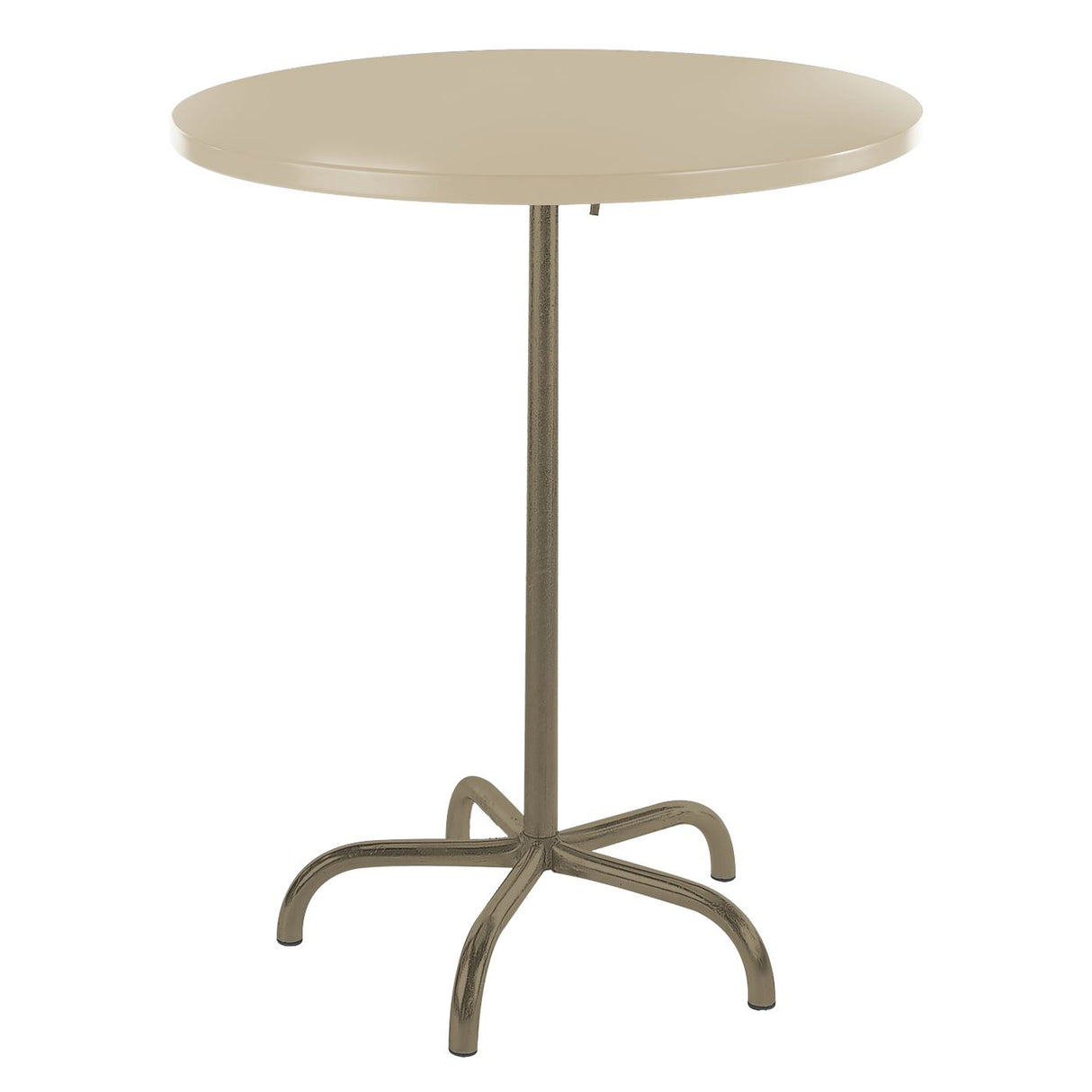 Schaffner Säntis Table haute rabattable ronde Ø80cm Champagne 85 Sable Pastel 15