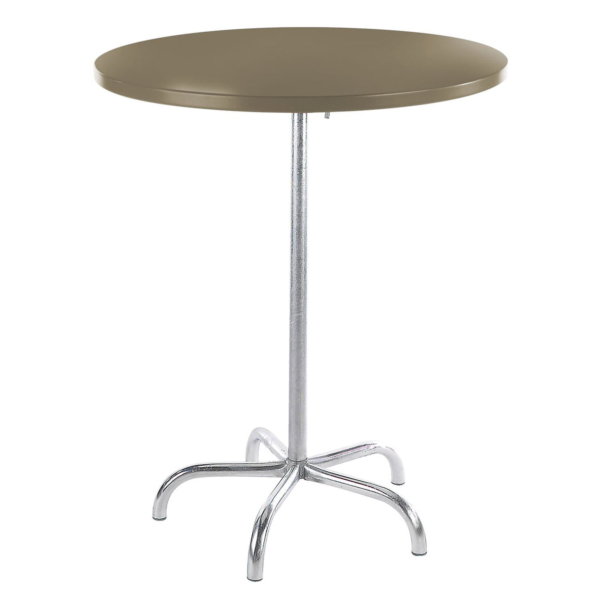 Schaffner Säntis Table haute rabattable ronde Ø80cm Galvanisé à chaud 02 Champagne 85