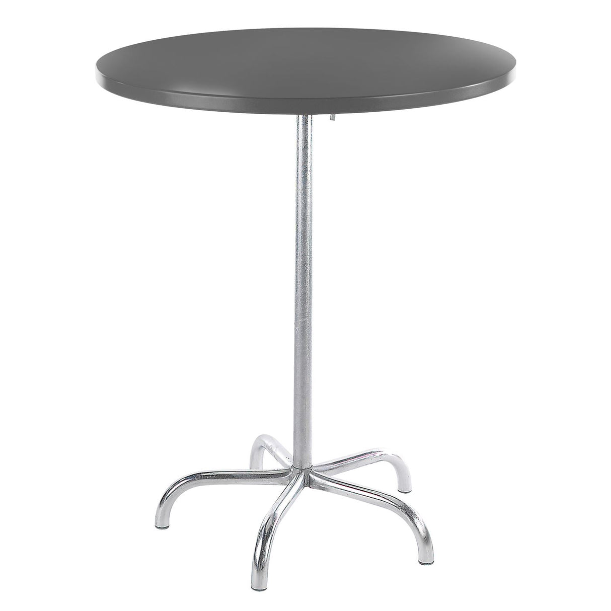 Schaffner Säntis Table haute rabattable ronde Ø80cm Galvanisé à chaud 02 Graphite 73