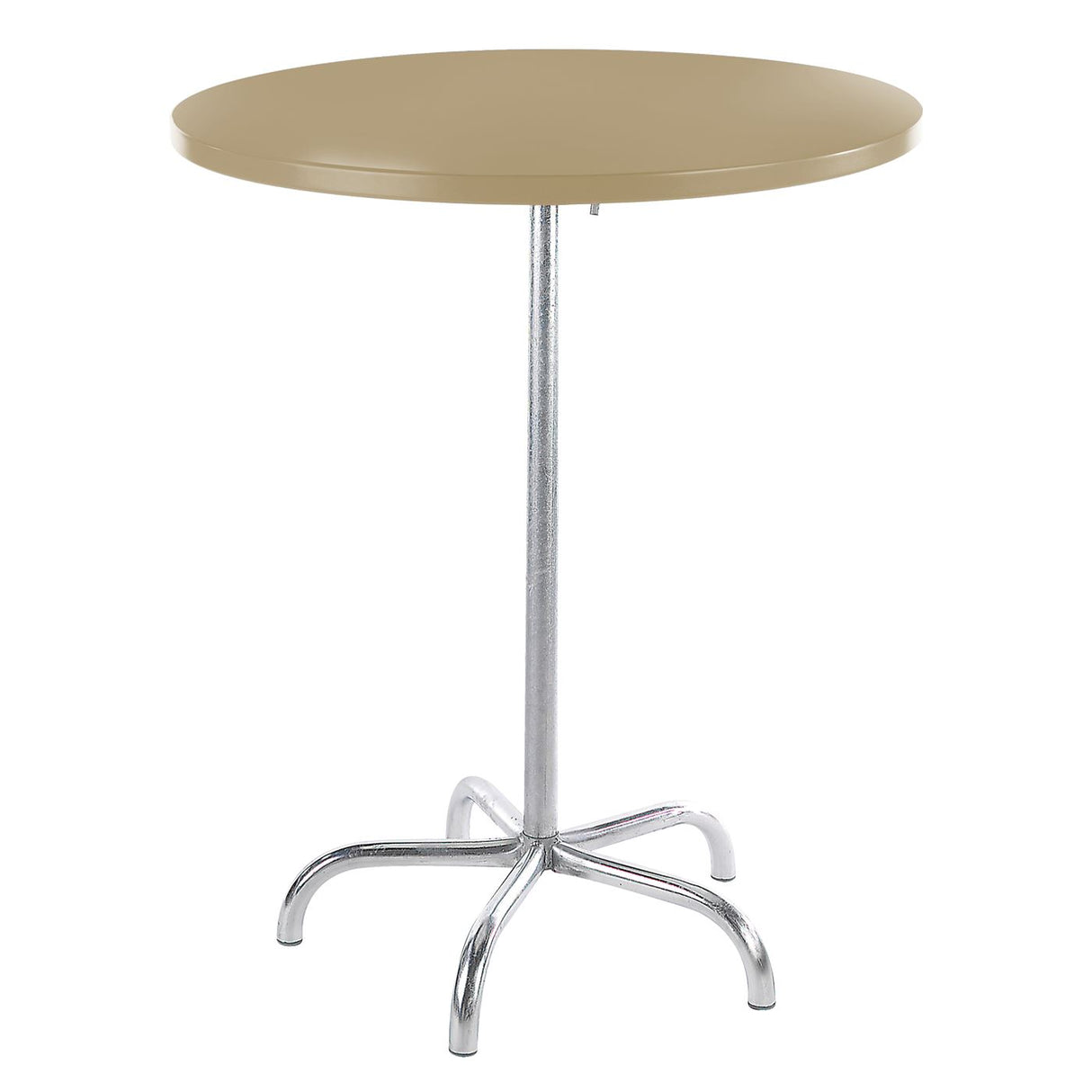 Schaffner Säntis Table haute rabattable ronde Ø80cm Galvanisé à chaud 02 Marron Pastel 83