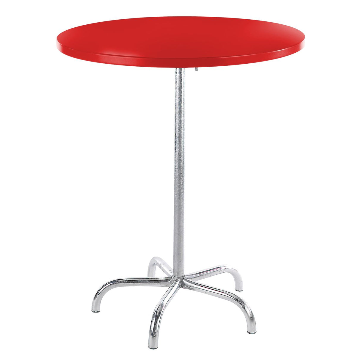 Schaffner Säntis Table haute rabattable ronde Ø80cm Galvanisé à chaud 02 Rouge 30