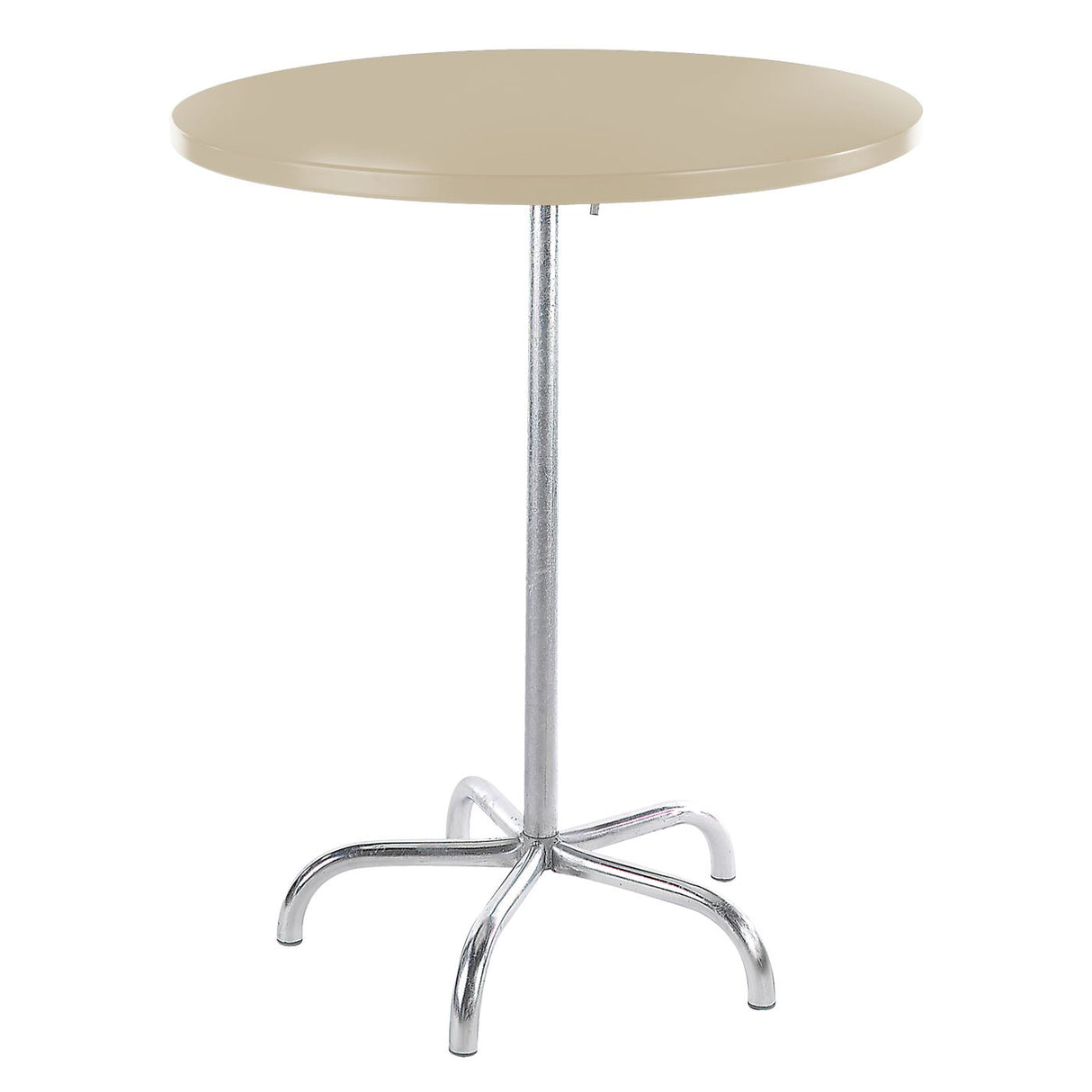 Schaffner Säntis Table haute rabattable ronde Ø80cm Galvanisé à chaud 02 Sable Pastel 15