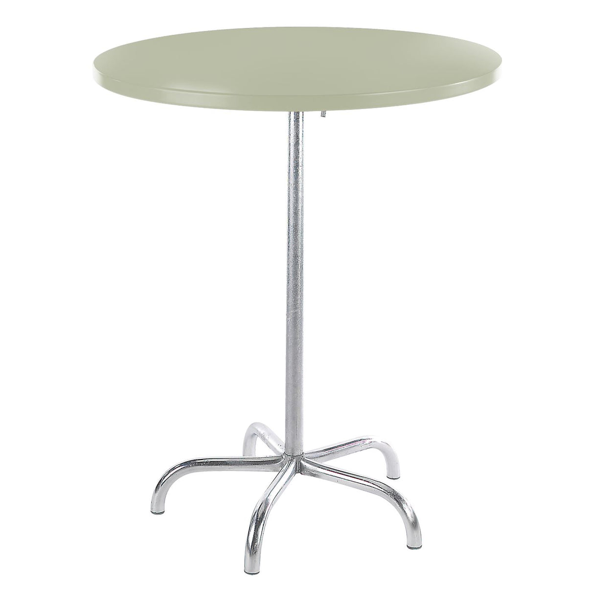 Schaffner Säntis Table haute rabattable ronde Ø80cm Galvanisé à chaud 02 Vert Pastel 64