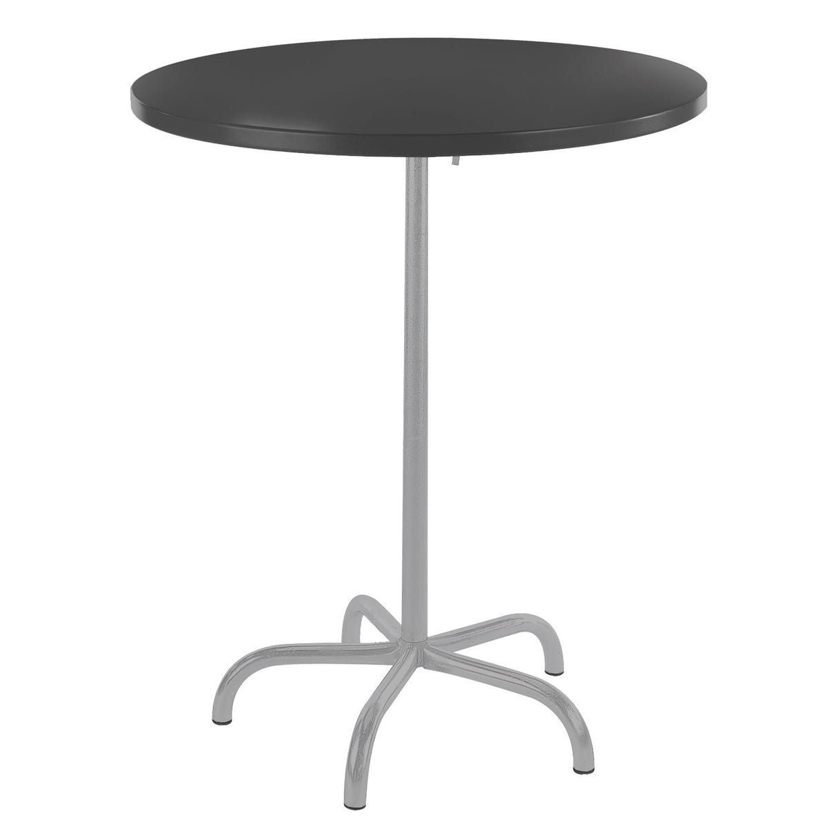 Schaffner Säntis Table haute rabattable ronde Ø80cm Gris Argent 78 Anthracite 77