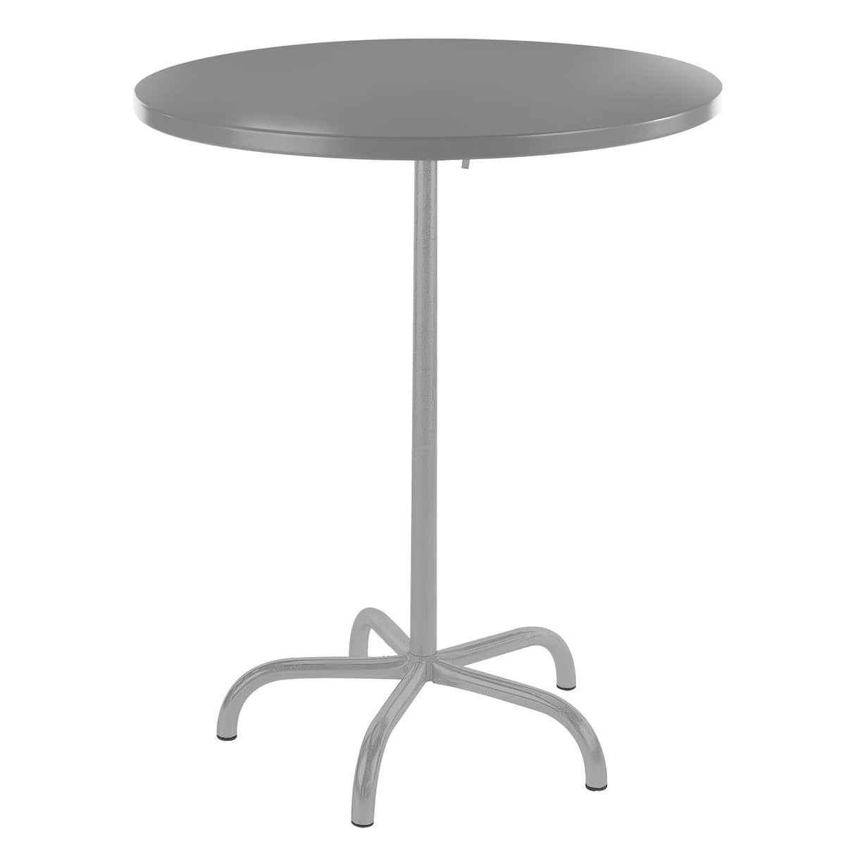Schaffner Säntis Table haute rabattable ronde Ø80cm Gris Argent 78 Gris Argent 78