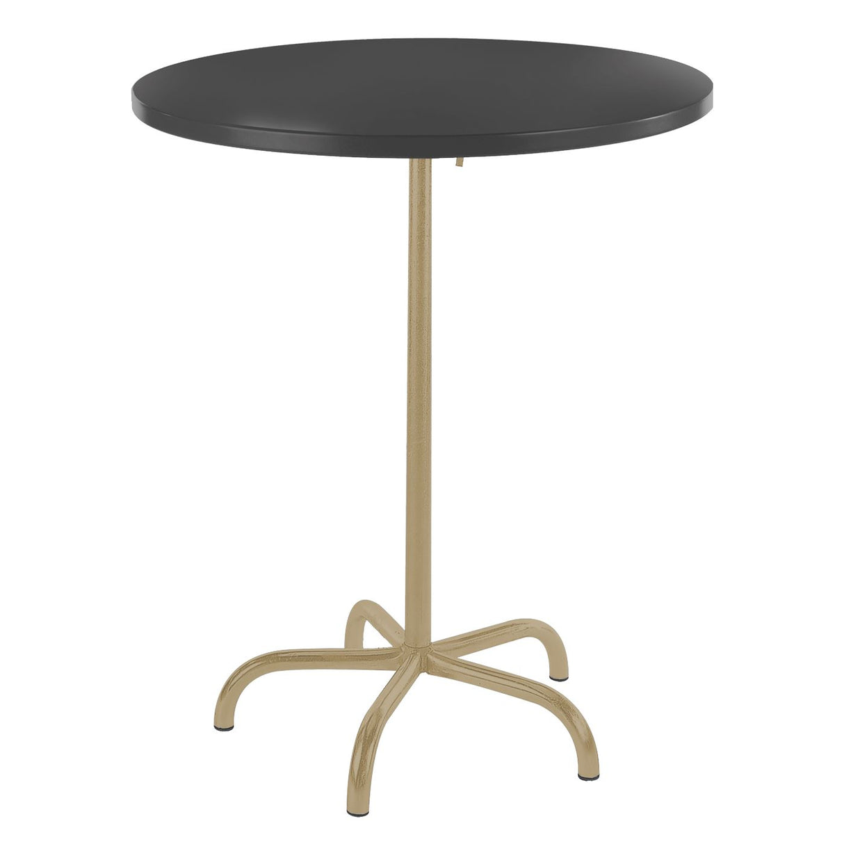 Schaffner Säntis Table haute rabattable ronde Ø80cm Marron Pastel 83 Anthracite 77