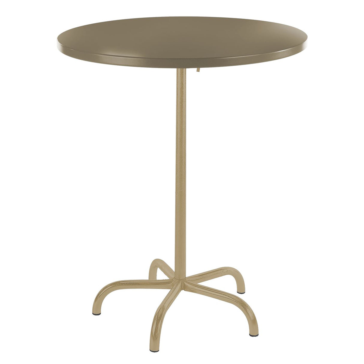 Schaffner Säntis Table haute rabattable ronde Ø80cm Marron Pastel 83 Champagne 85