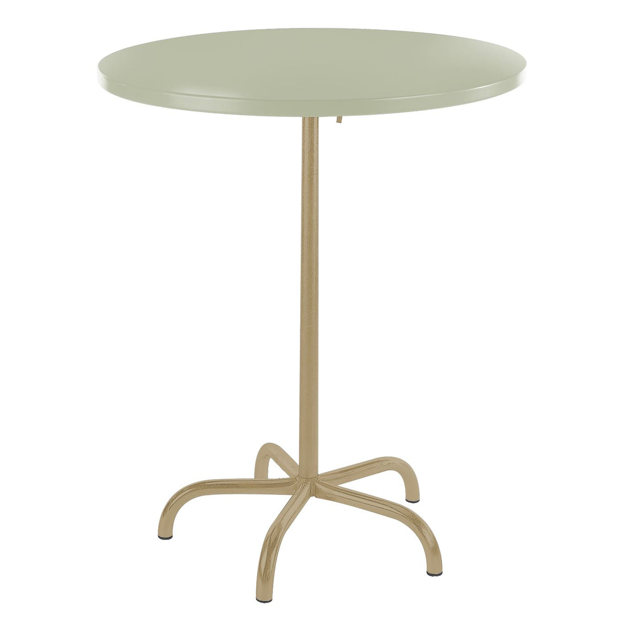 Schaffner Säntis Table haute rabattable ronde Ø80cm Marron Pastel 83 Vert Pastel 64
