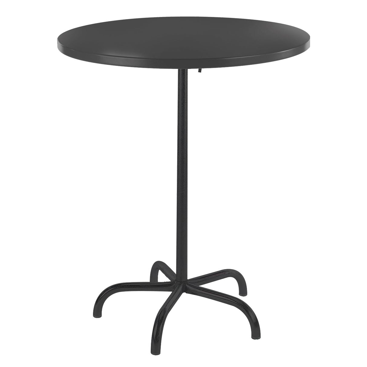 Schaffner Säntis Table haute rabattable ronde Ø80cm Noir 91 Anthracite 77