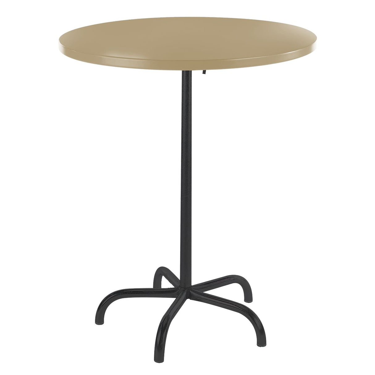 Schaffner Säntis Table haute rabattable ronde Ø80cm Noir 91 Marron Pastel 83