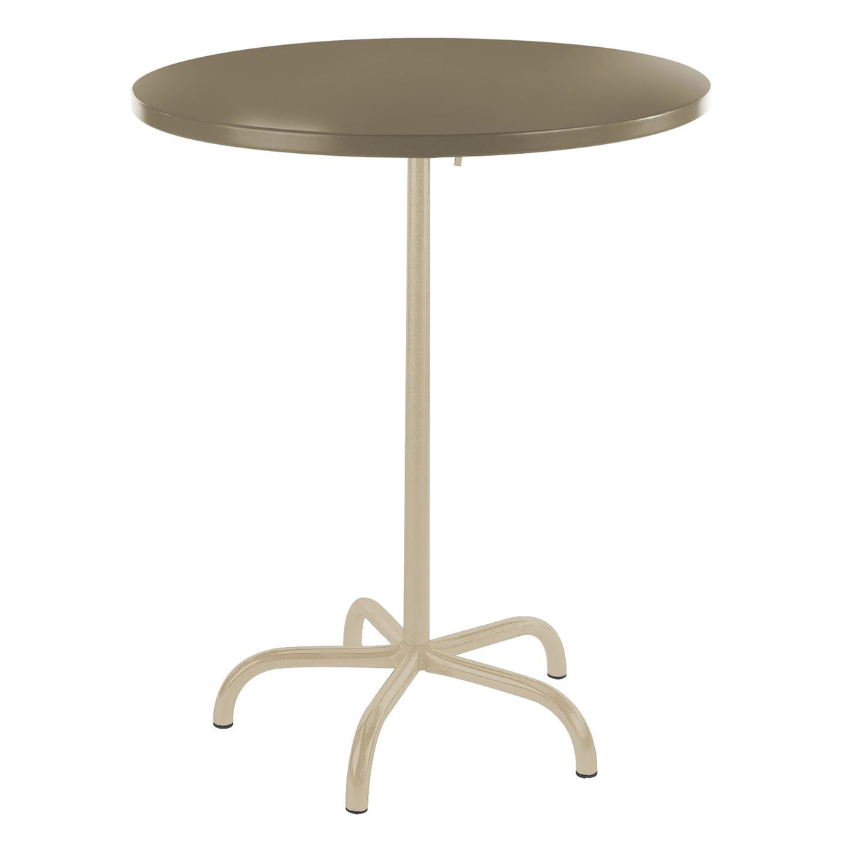 Schaffner Säntis Table haute rabattable ronde Ø80cm Sable Pastel 15 Champagne 85