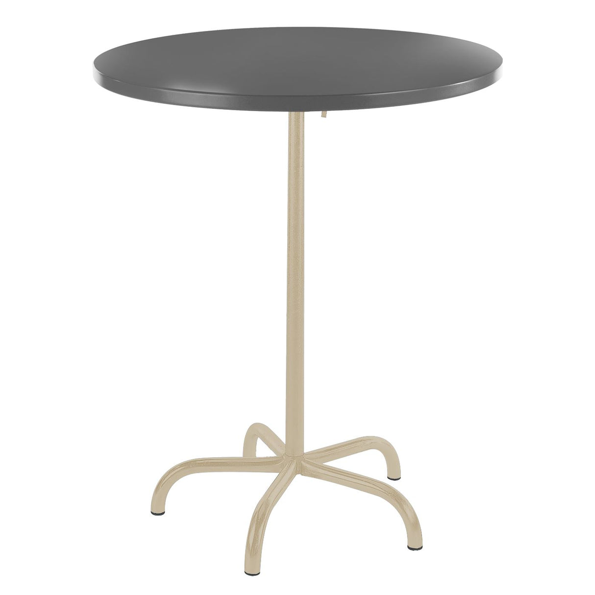Schaffner Säntis Table haute rabattable ronde Ø80cm Sable Pastel 15 Graphite 73