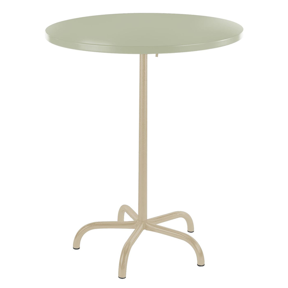 Schaffner Säntis Table haute rabattable ronde Ø80cm Sable Pastel 15 Vert Pastel 64