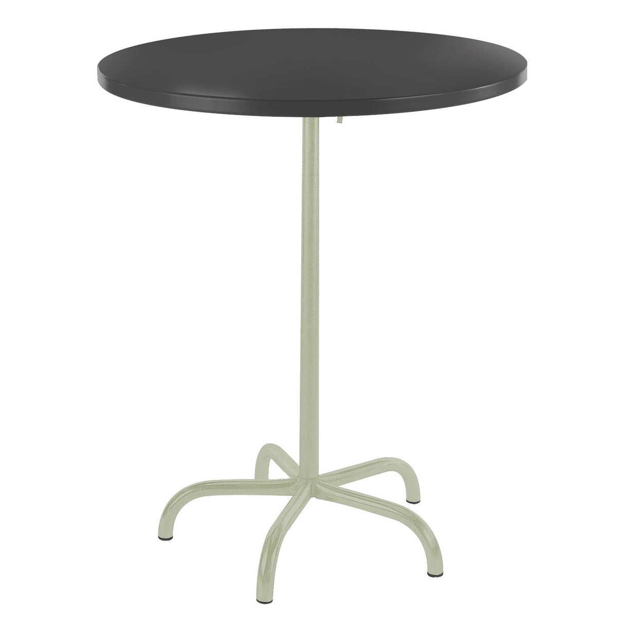 Schaffner Säntis Table haute rabattable ronde Ø80cm Vert Pastel 64 Anthracite 77