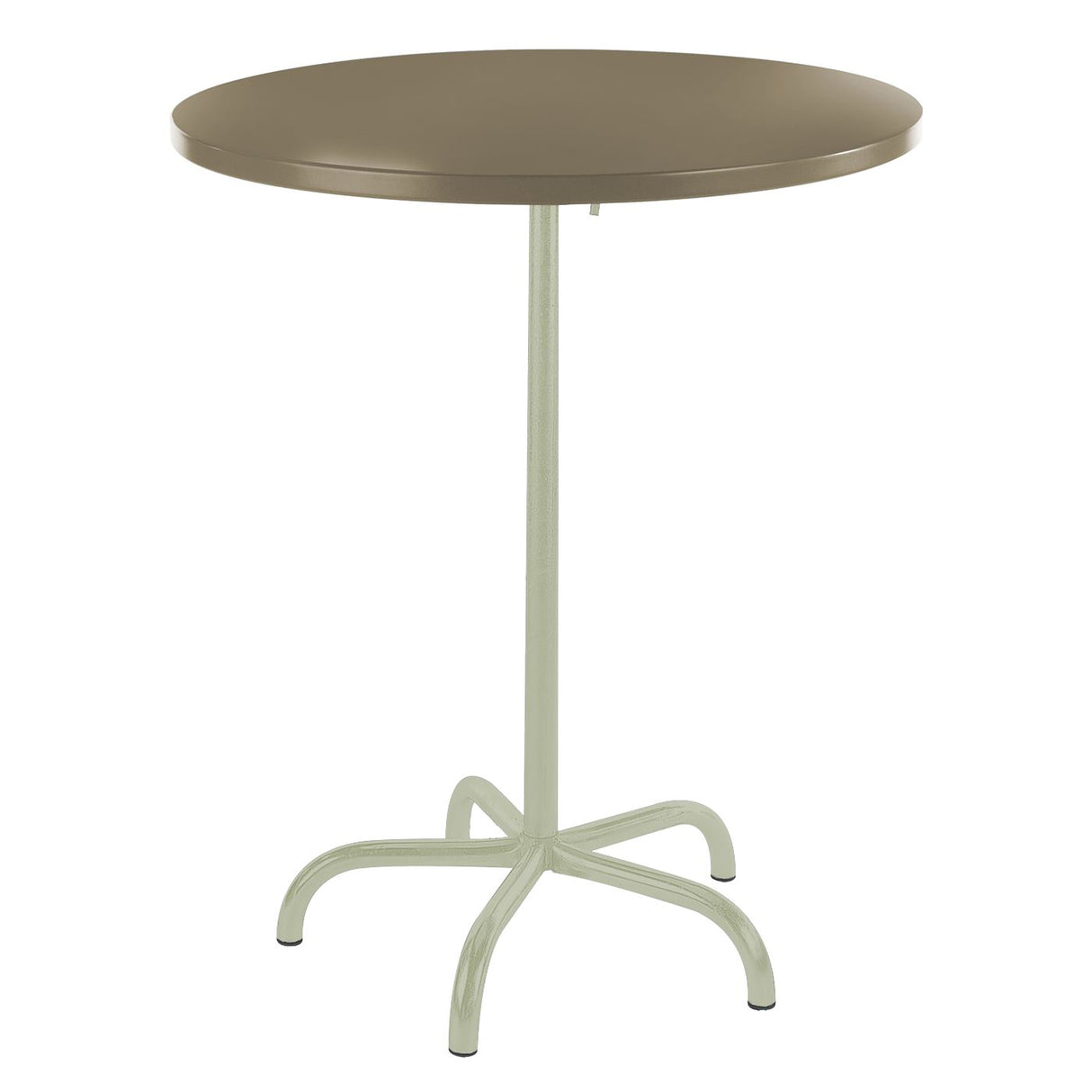 Schaffner Säntis Table haute rabattable ronde Ø80cm Vert Pastel 64 Champagne 85