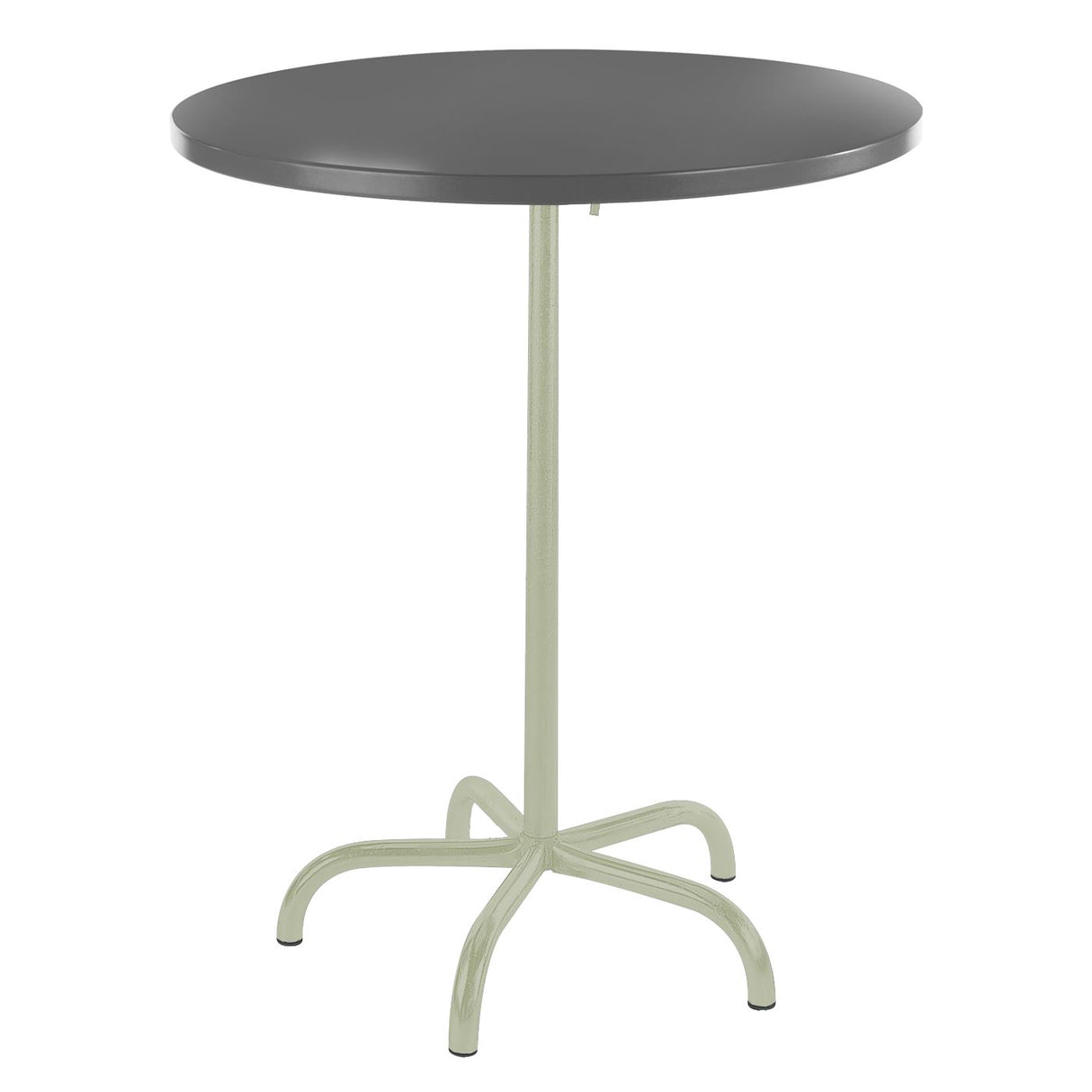 Schaffner Säntis Table haute rabattable ronde Ø80cm Vert Pastel 64 Graphite 73