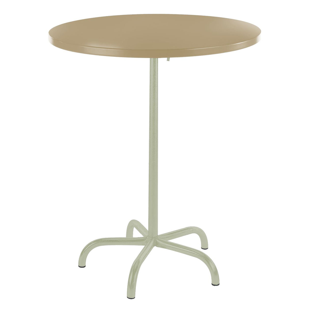 Schaffner Säntis Table haute rabattable ronde Ø80cm Vert Pastel 64 Marron Pastel 83