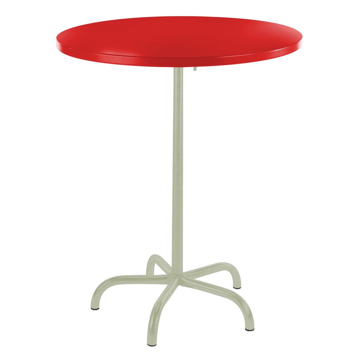Schaffner Säntis Table haute rabattable ronde Ø80cm Vert Pastel 64 Rouge 30