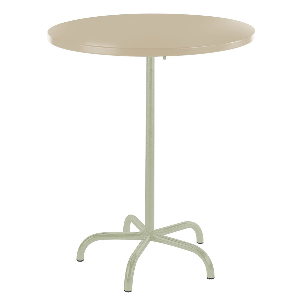 Schaffner Säntis Table haute rabattable ronde Ø80cm Vert Pastel 64 Sable Pastel 15