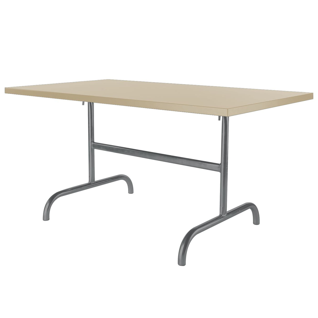 Schaffner Säntis Table repas rabattable 140x80cm Anthracite 77 Sable Pastel 15