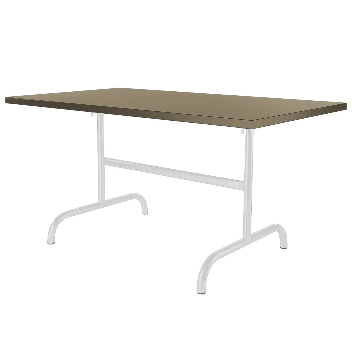 Schaffner Säntis Table repas rabattable 140x80cm Blanc 90 Champagne 85