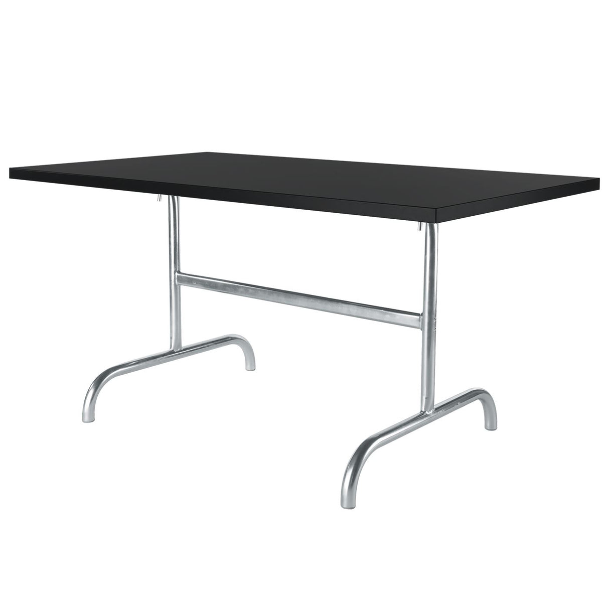Schaffner Säntis Table repas rabattable 140x80cm Galvanisé à chaud 02 Noir 91