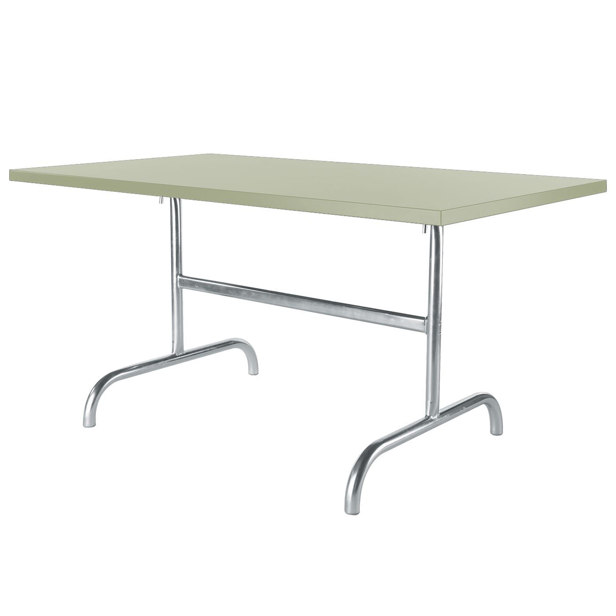 Schaffner Säntis Table repas rabattable 140x80cm Galvanisé à chaud 02 Vert Pastel 64