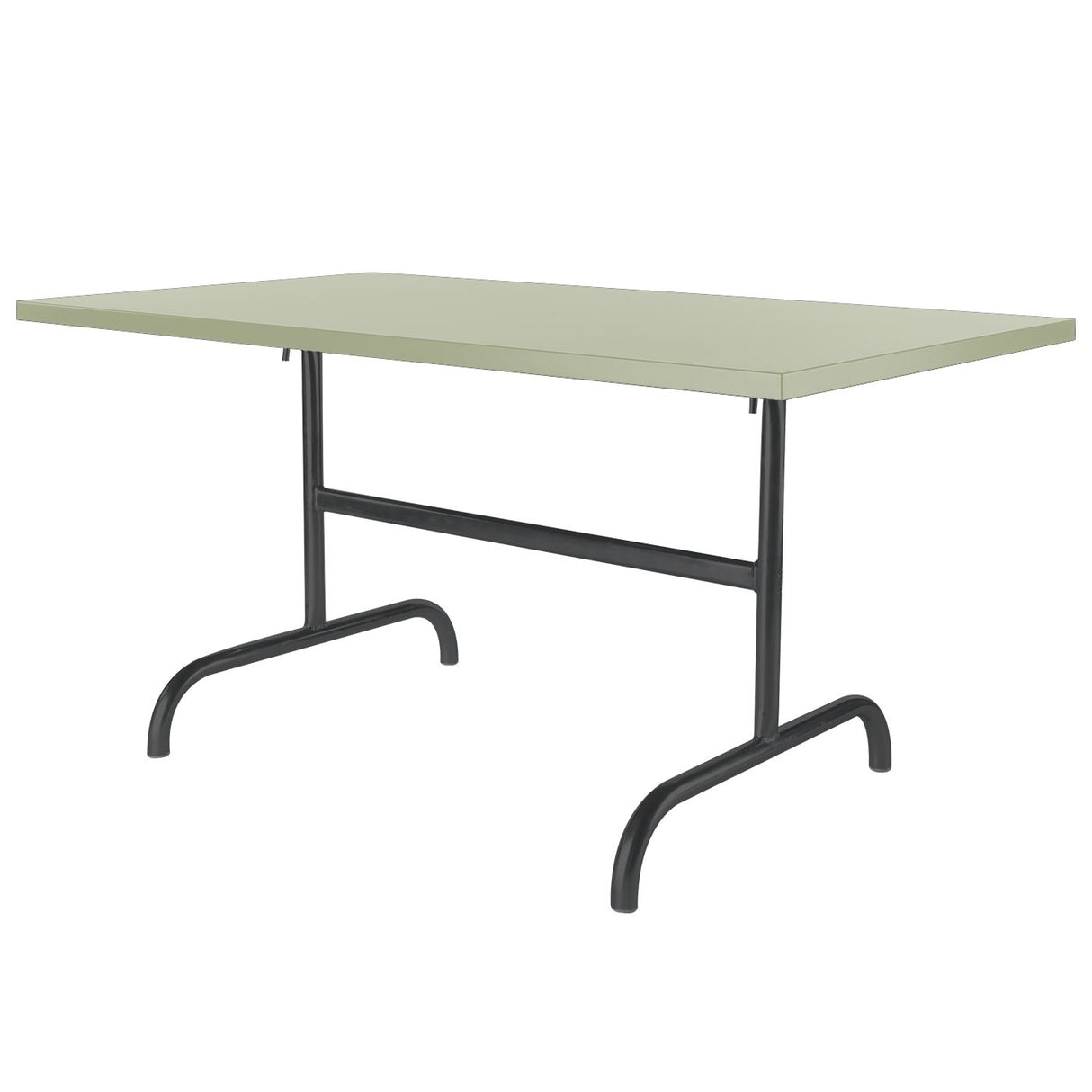 Schaffner Säntis Table repas rabattable 140x80cm Noir 91 Vert Pastel 64