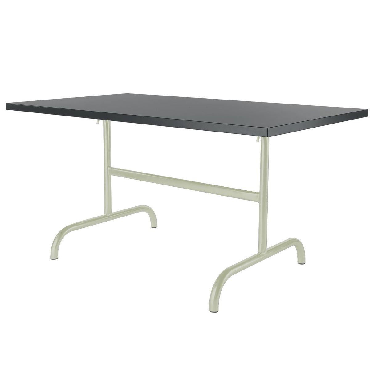 Schaffner Säntis Table repas rabattable 140x80cm Vert Pastel 64 Graphite 73
